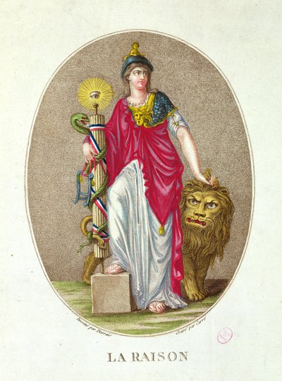 Reason, Engraved by Carre by Claude Louis Desrais
